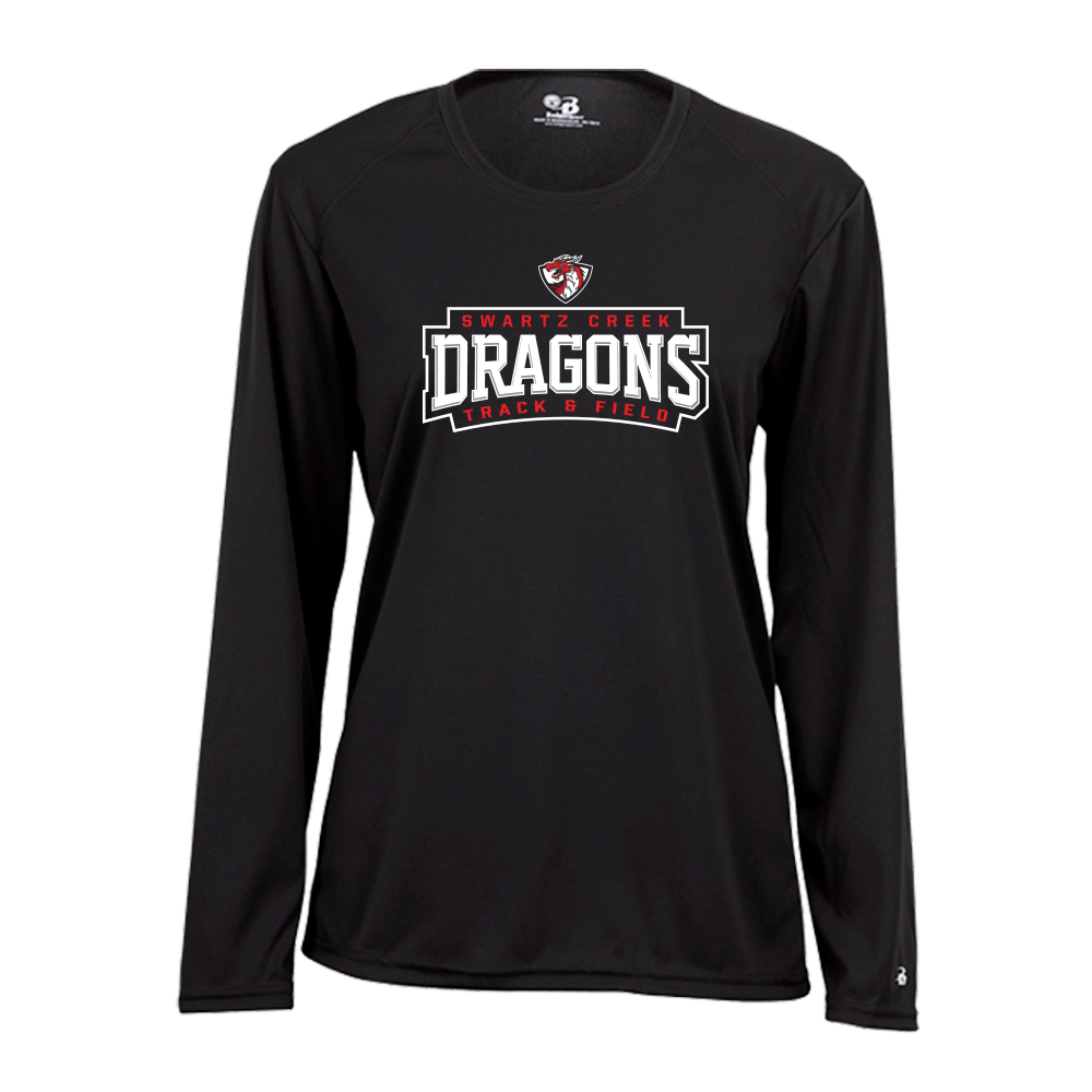 B-CORE Women's Tech Long Sleeve - DRAGONS T&F