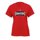 B-CORE Women's Tech Tee - DRAGONS T&F