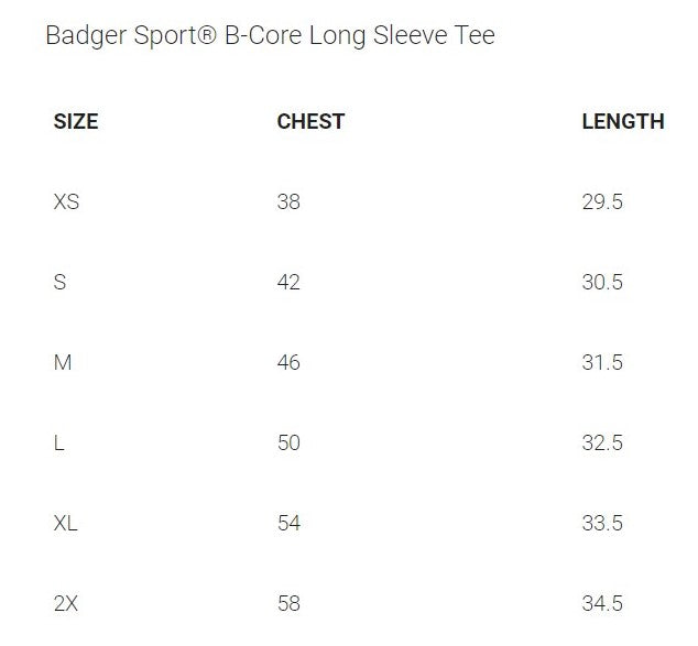 B-CORE Tech Long Sleeve - Bronchos XC