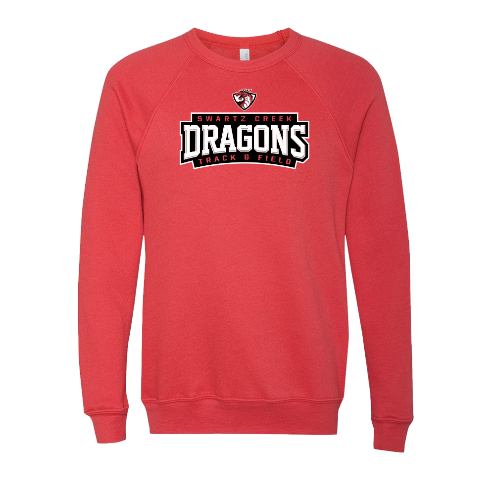 BELLA+CANVAS Unisex Sponge Fleece Raglan Sweatshirt - DRAGONS T&F