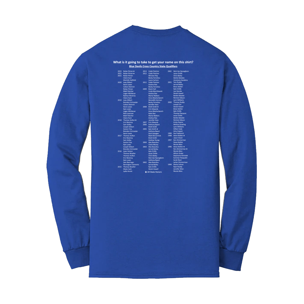 LFXC - Gildan DryBlend Long Sleeve Tee - BDXC24 - Bauman's Running & Walking Shop
