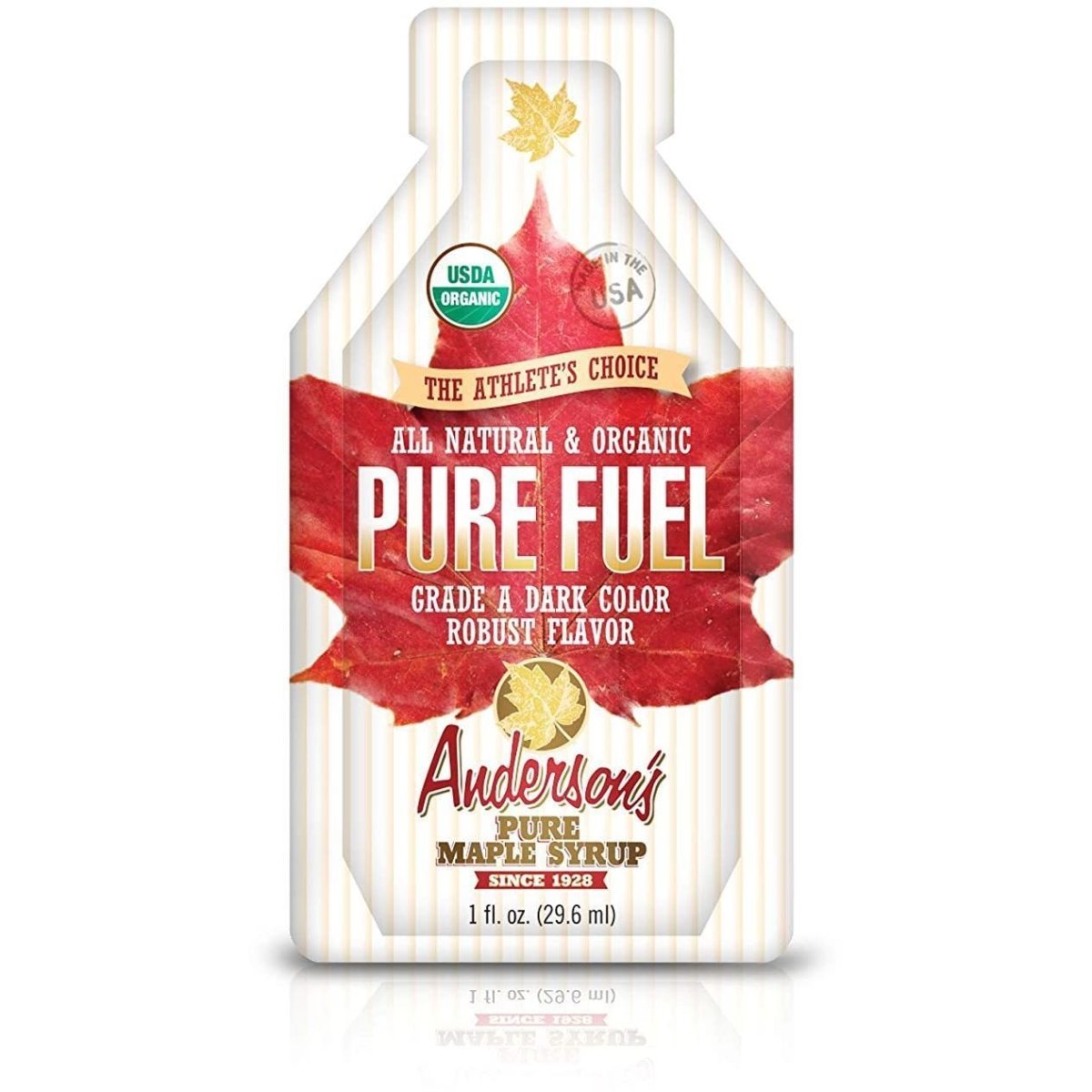 Anderson's Maple Syrup, Inc. Pure Fuel Tray, 1 fl. oz. (Pack of 24) - Bauman's Running & Walking Shop