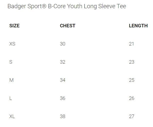 B-Core Long Sleeve Performance Tee- Linden Little League - Bauman's Running & Walking Shop