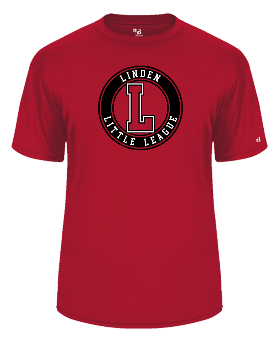 B-Core Short Sleeve Performance Tee- Linden Little League - Bauman's Running & Walking Shop