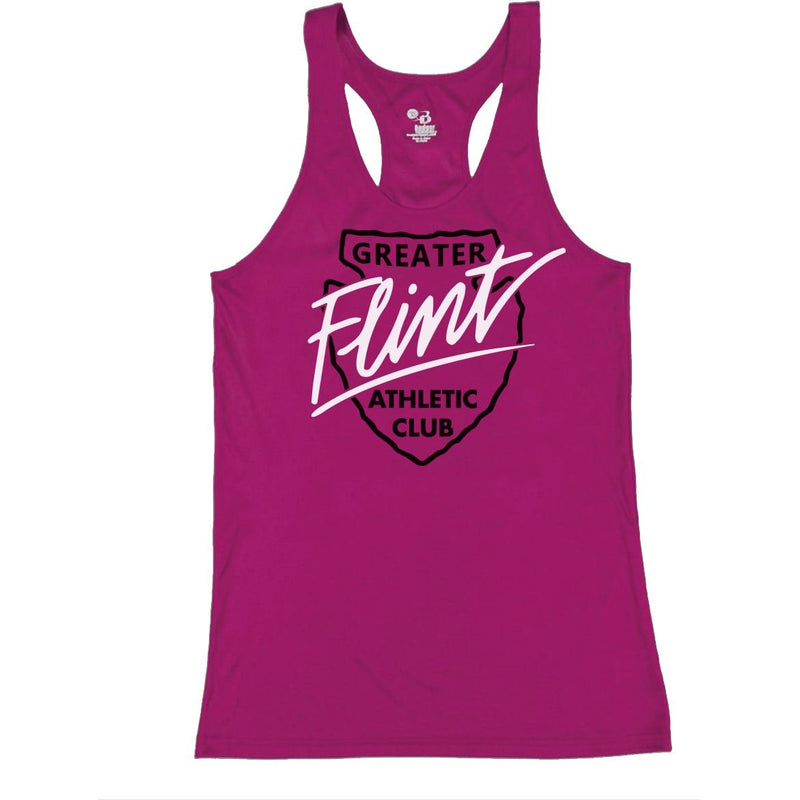 Badger B-Core Women's Racerback Tank - GFAC Pink Flint - Bauman's Running & Walking Shop