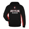 Badger Sport Unisex Performance Fleece Hood Black/Red - GBXC