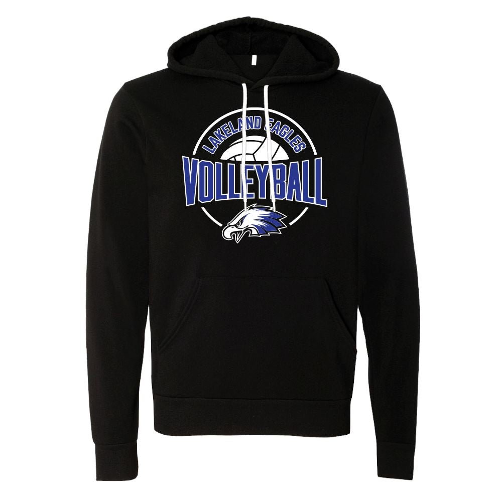BELLA+CANVAS Unisex "Lakeland Volleyball" Sponge Fleece Pullover Hoodie - Bauman's Running & Walking Shop