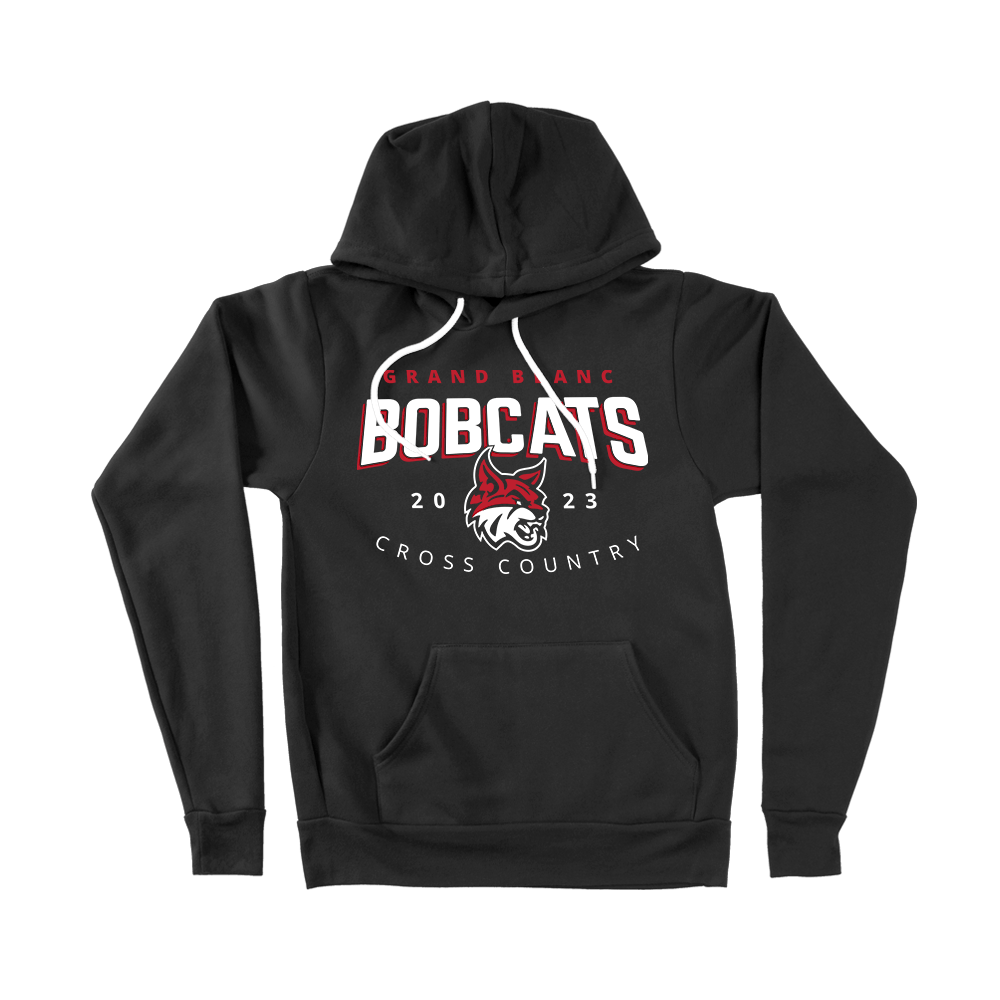 BELLA+CANVAS Unisex Sponge Fleece Pullover Hoodie - BOBCATS 2023 - Bauman's Running & Walking Shop