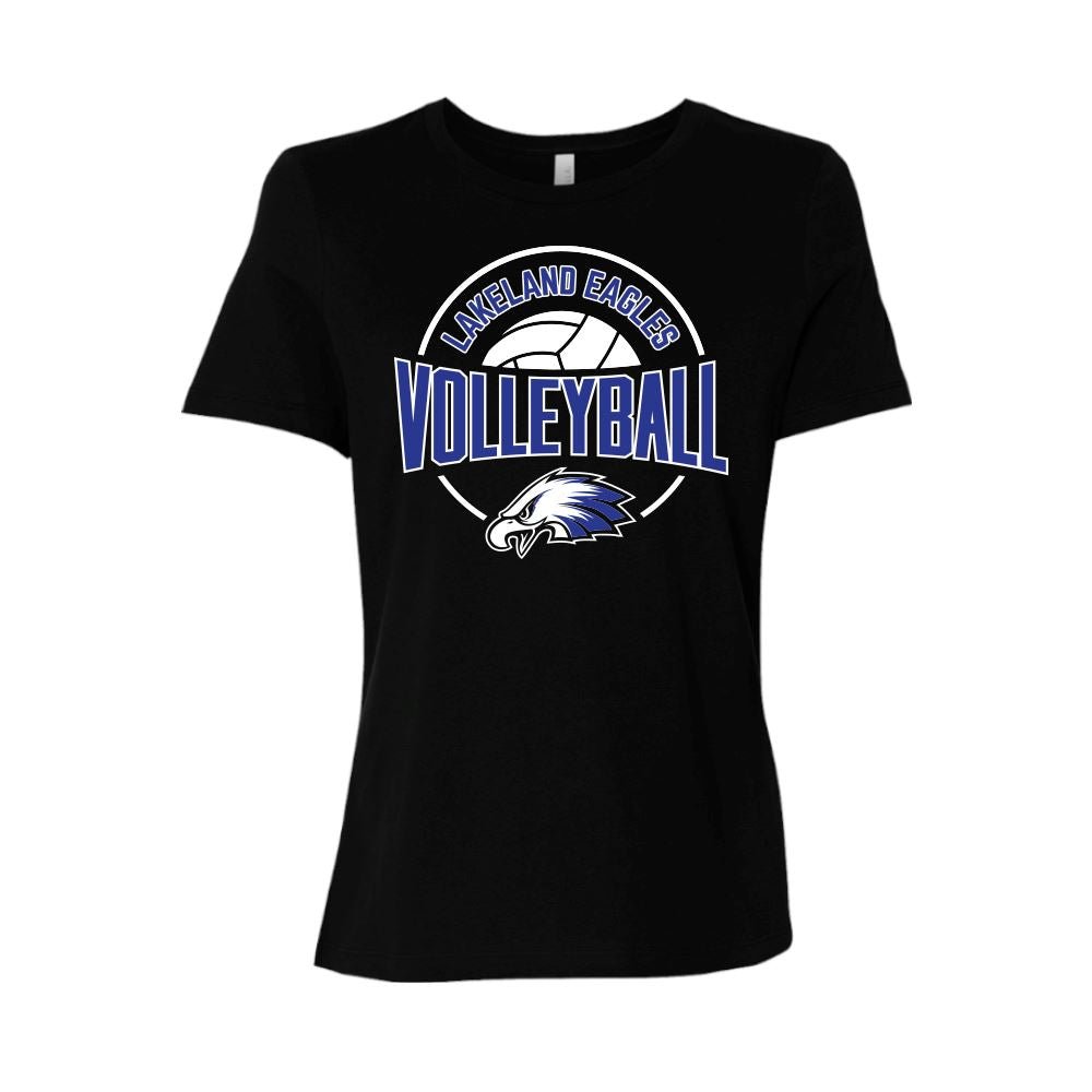 BELLA+CANVAS Women's "Lakeland Volleyball" Relaxed Jersey Tee - Bauman's Running & Walking Shop