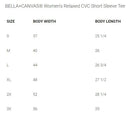 BELLA+CANVAS Women's Relaxed Fit Tee D1 - Bauman's Running & Walking Shop