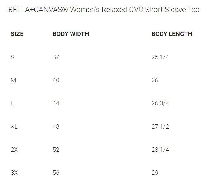 BELLA+CANVAS Women's Relaxed Fit Tee D2 - Bauman's Running & Walking Shop