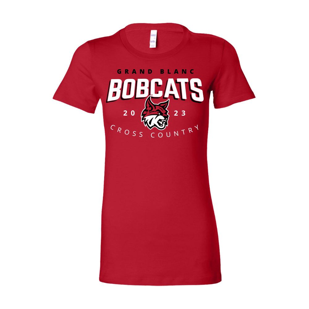 BELLA+CANVAS Women's Slim Fit Tee - Bobcats 2023 - Bauman's Running & Walking Shop