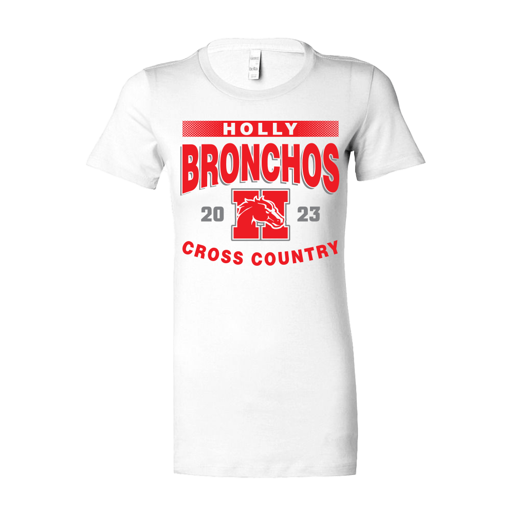 BELLA+CANVAS Women's Slim Fit Tee - Holly XC 23 - Bauman's Running & Walking Shop