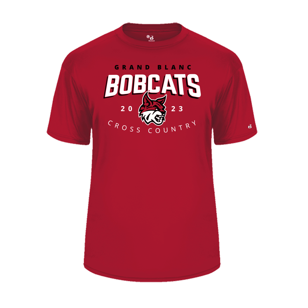 Copy of B-Core Short Sleeve Tee - Bobcats 2023 - Bauman's Running & Walking Shop