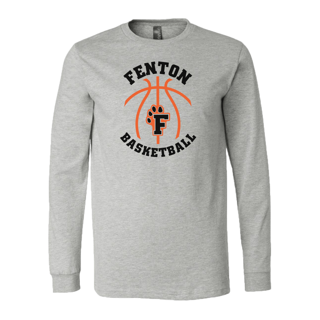 Copy of Fenton Basketball - Athletic Heather - LS Jersey Tee - Bauman's Running & Walking Shop
