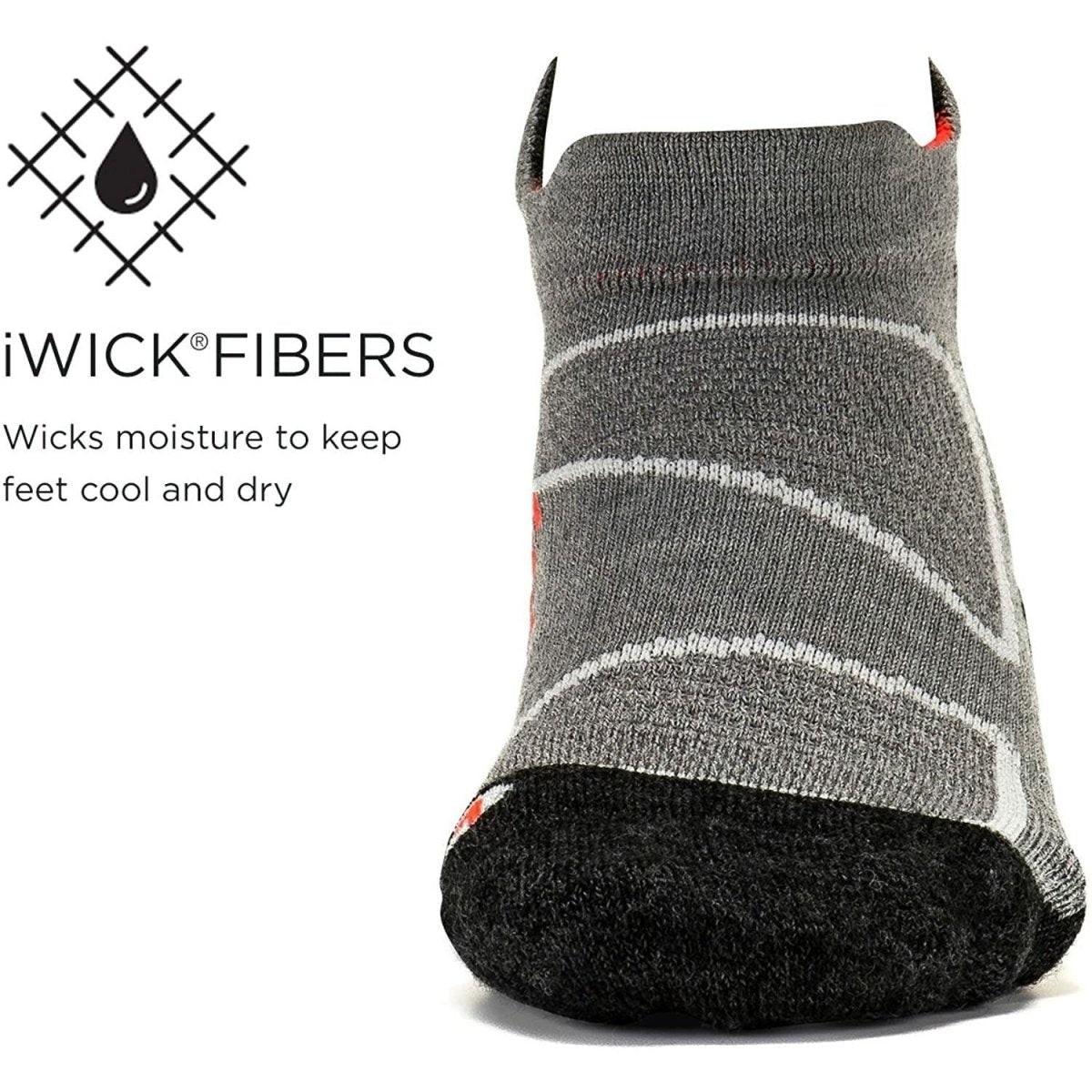 Feetures Elite Merino+ Cushion No Show Tab Socks - Bauman's Running & Walking Shop