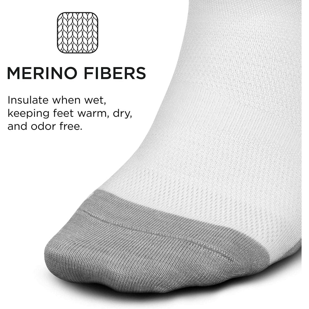 Feetures Elite Merino+ Ultra Light No Show Tab Socks - Bauman's Running & Walking Shop