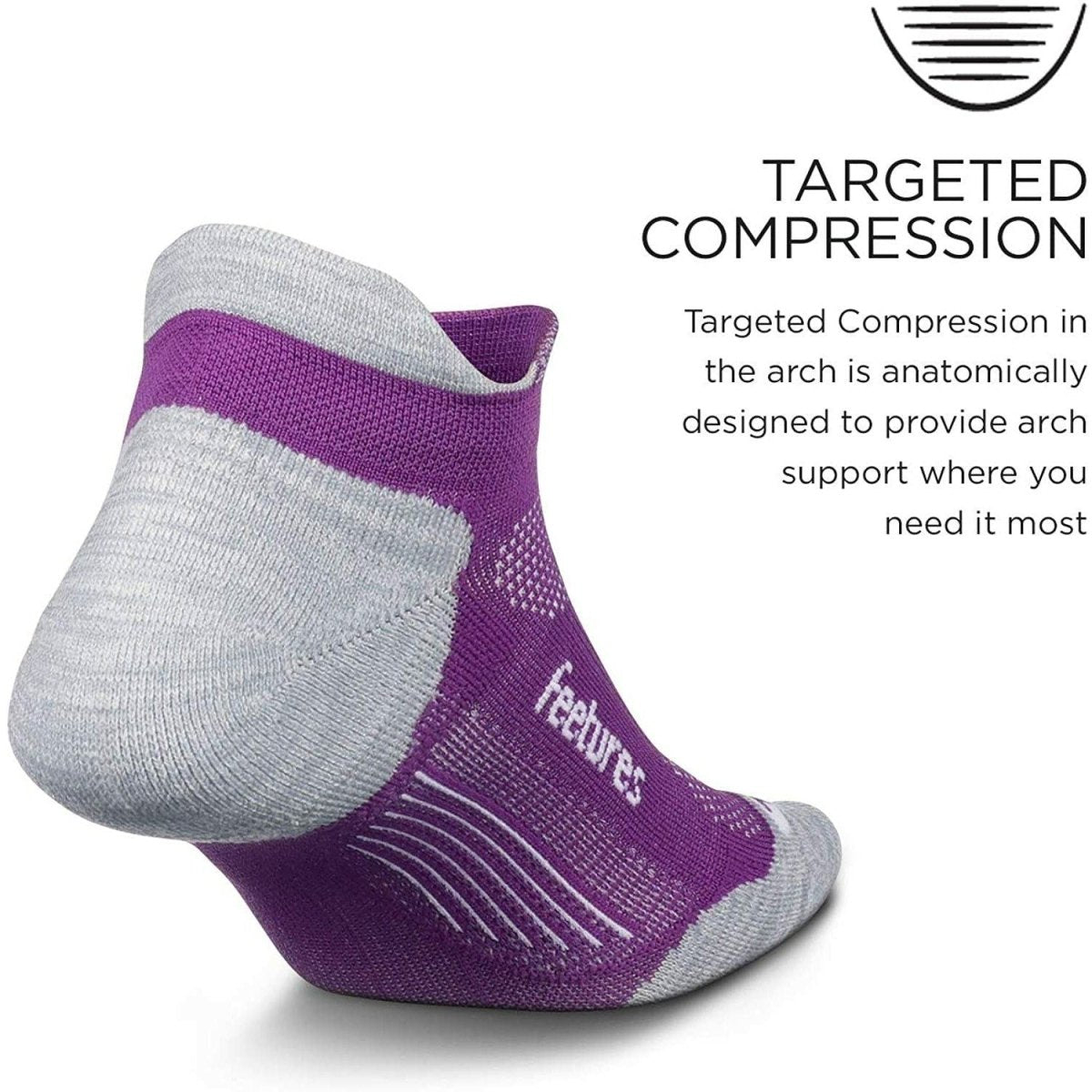 Feetures Unisex Elite Light Cushion No Show Tab - Bauman's Running & Walking Shop