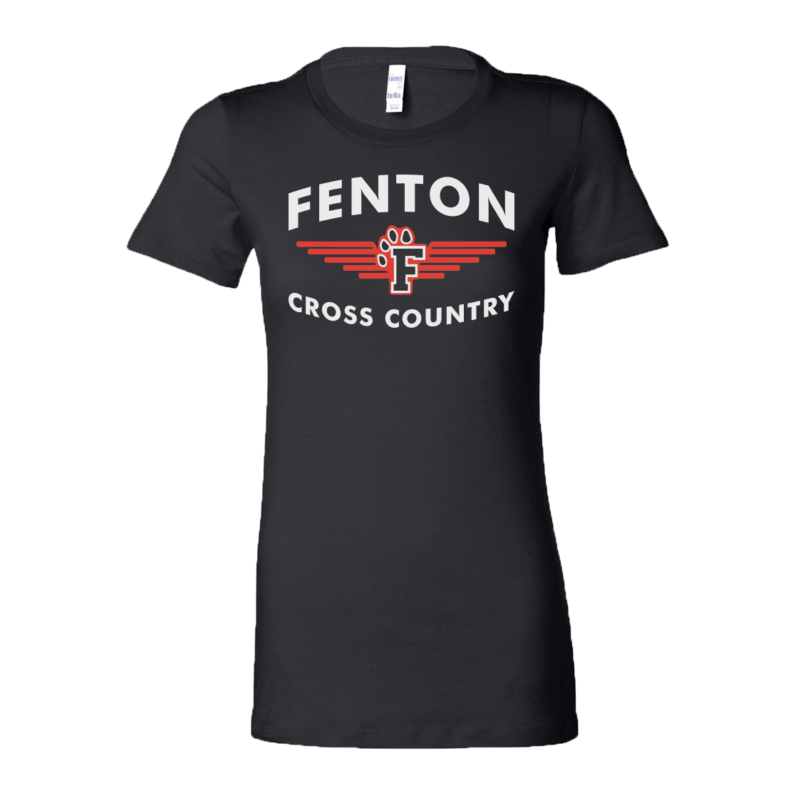 Fenton XC - Women's Tee - FXC Logo - Black - Bauman's Running & Walking Shop