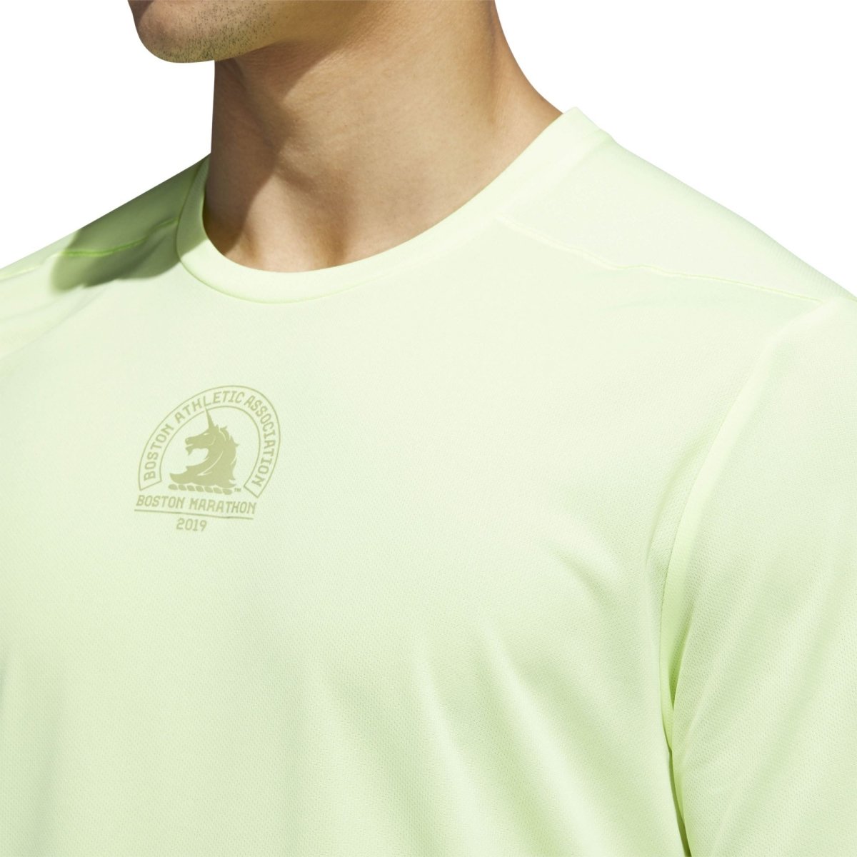 Men's adidas 2019 Boston Marathon Supernova Short Sleeve Tee - Bauman's Running & Walking Shop