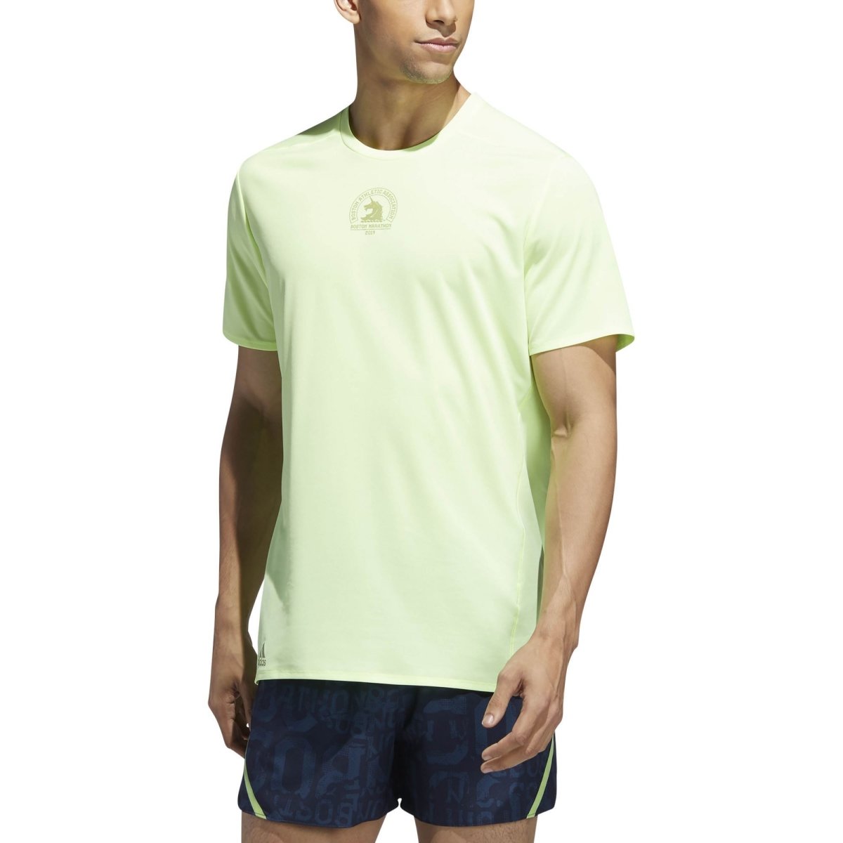 Men's adidas 2019 Boston Marathon Supernova Short Sleeve Tee - Bauman's Running & Walking Shop