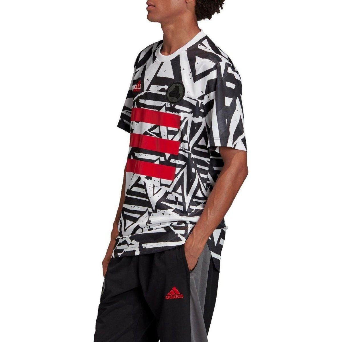 Men's Adidas Tan DNA Graphic no. 10 Jersey - Bauman's Running & Walking Shop