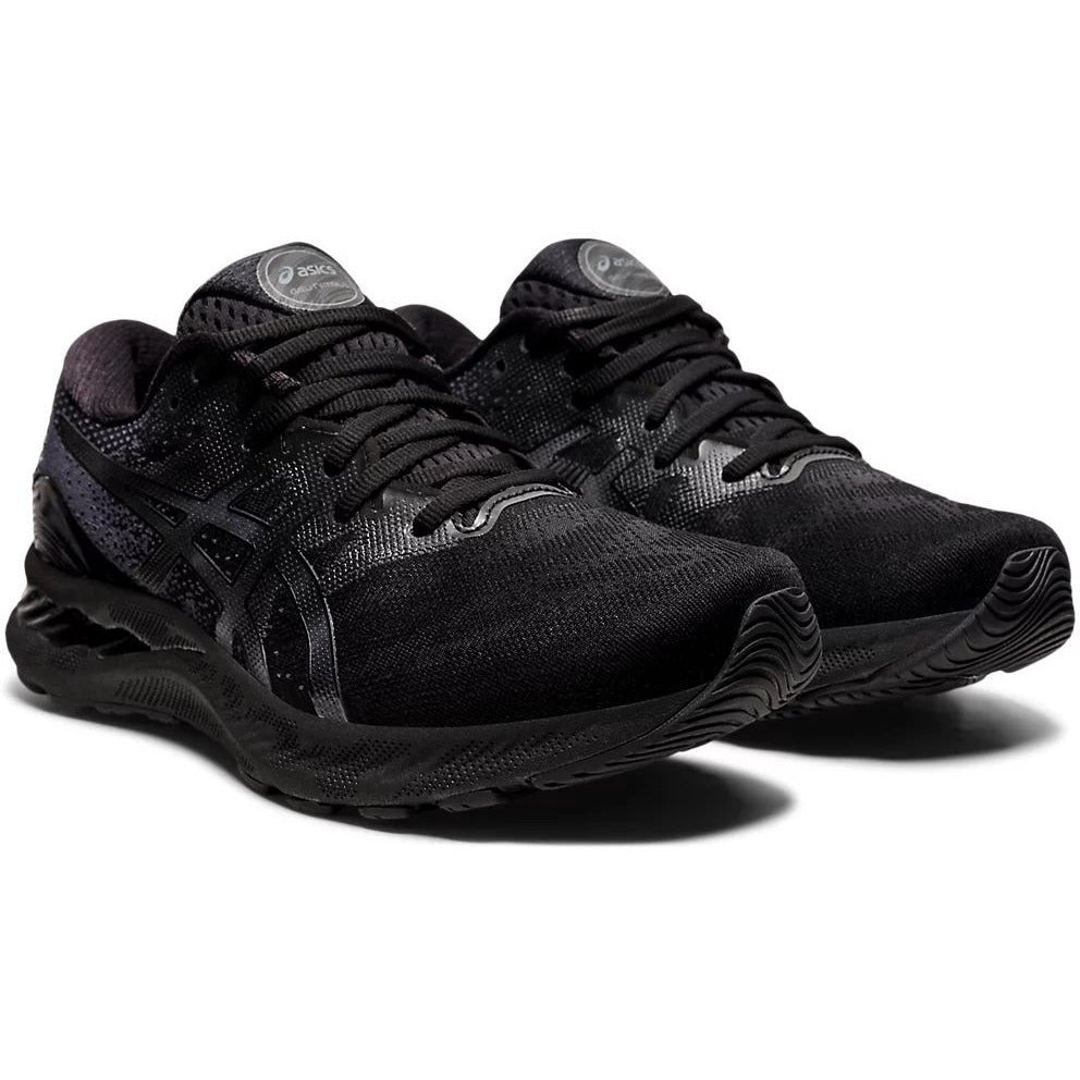 Men's ASICS GEL-NIMBUS 23 (Black/Black) - Bauman's Running & Walking Shop