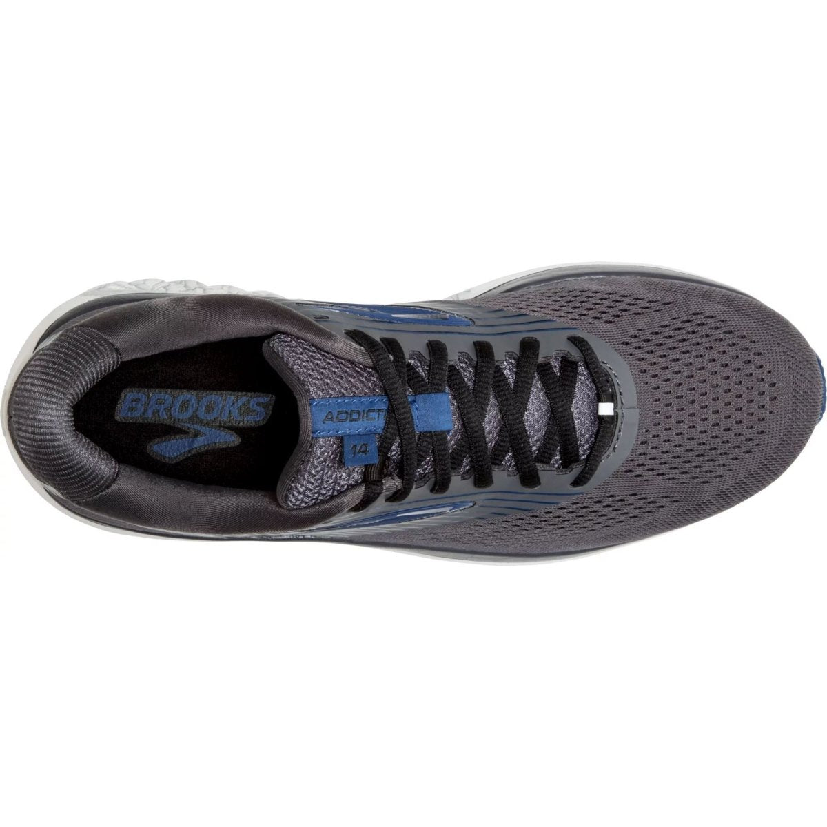 Men's Brooks Addiction 14 Blackened (Pearl/Blue/Black) - Bauman's Running & Walking Shop