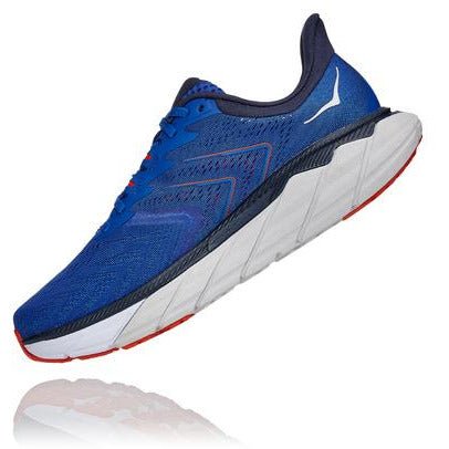 Men's Hoka ONE ONE Arahi 5 (Turkish Sea/White) - Bauman's Running & Walking Shop