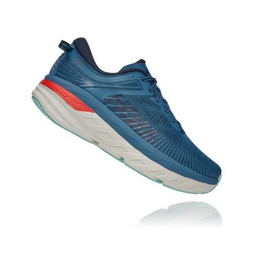 Men's Hoka ONE ONE Bondi 7 (Real Teal/Outer Space) - Bauman's Running & Walking Shop