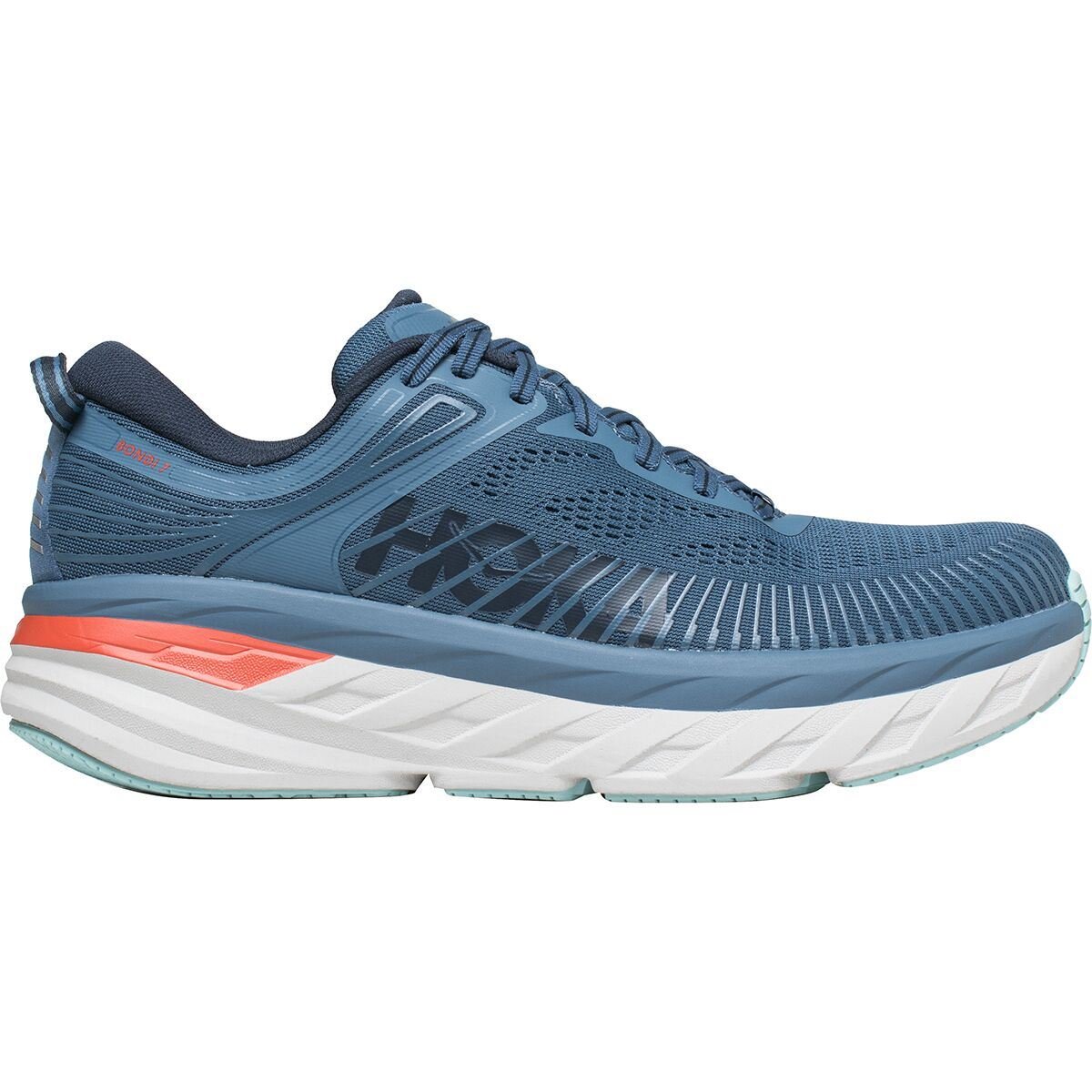 Men's Hoka ONE ONE Bondi 7 (Real Teal/Outer Space) - Bauman's Running & Walking Shop