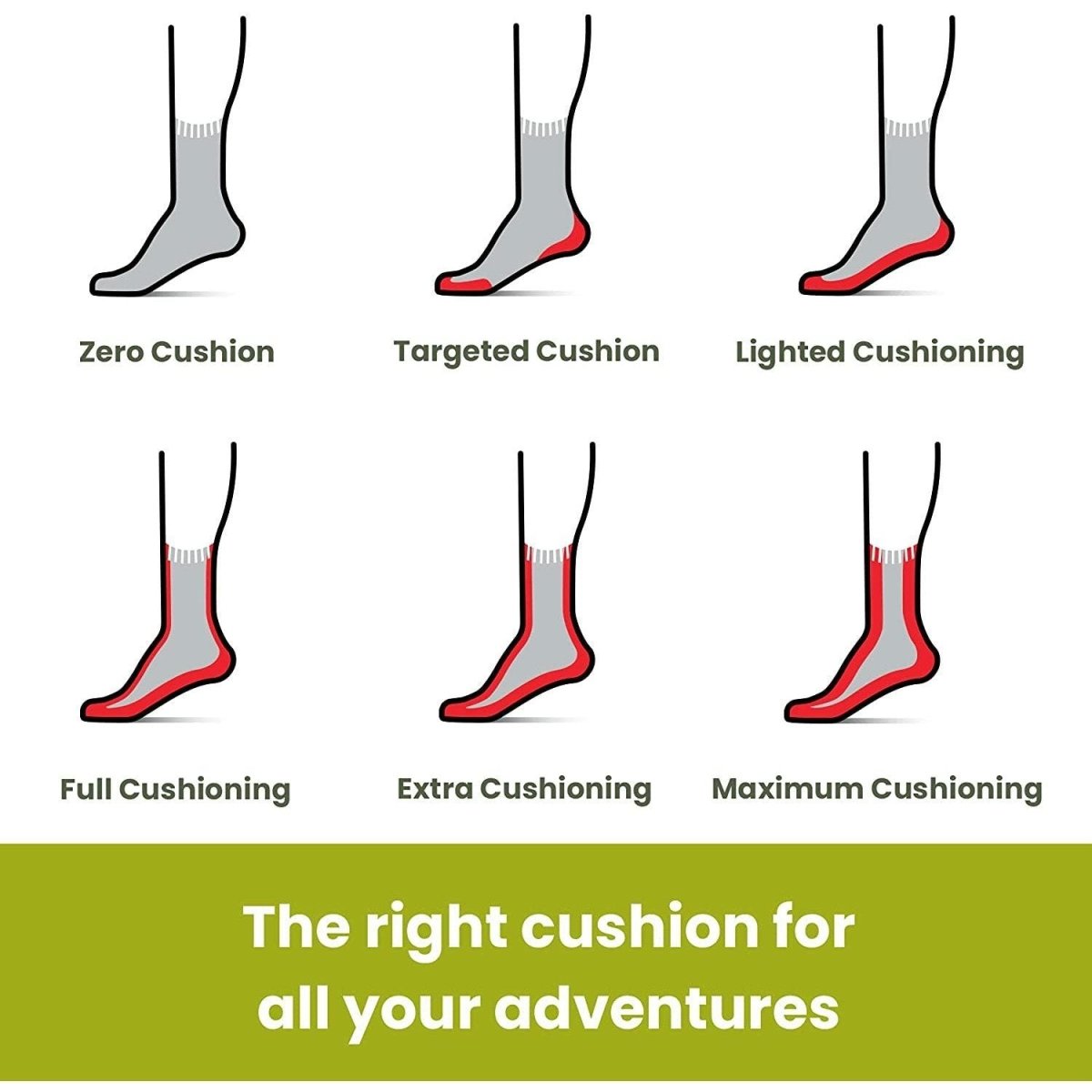 Men's Smartwool Hike Light Cushion Merino Wool Crew Socks - Bauman's Running & Walking Shop