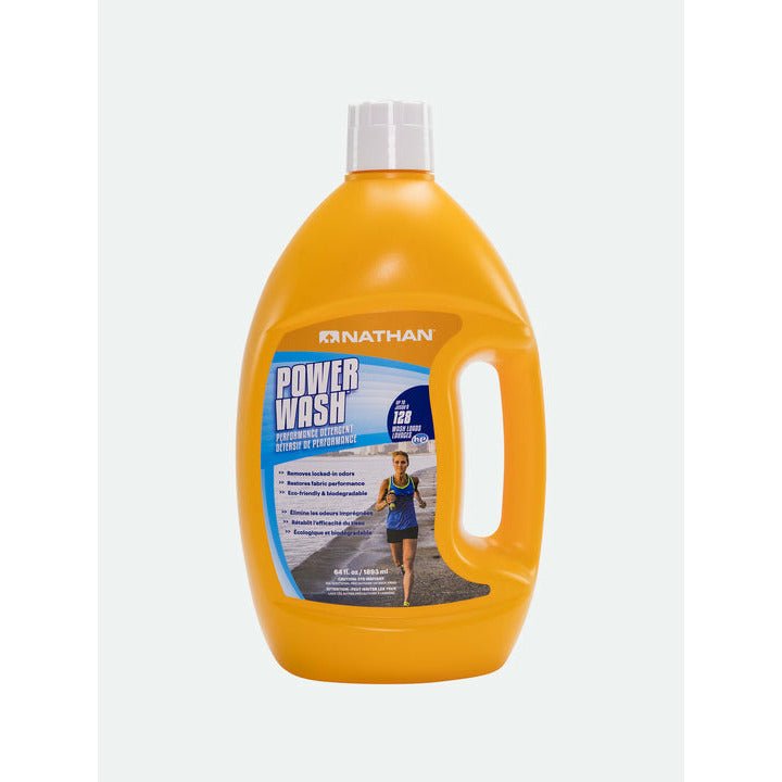 Nathan Power Wash 64oz Performance Laundry Detergent - Bauman's Running & Walking Shop