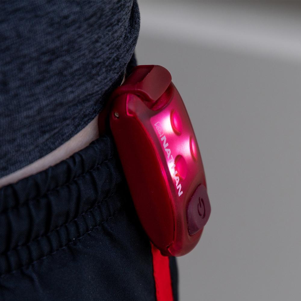 Nathan Strobelight Strobe Light LED Safety Light Clip - Bauman's Running & Walking Shop