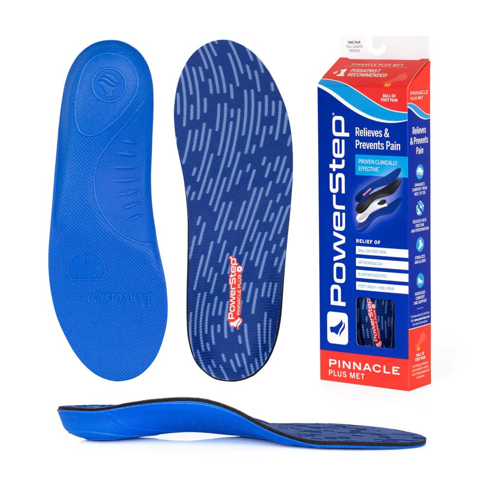 PowerStep Plus Insoles | Ball of Foot Pain Relief Orthotic, Metatarsalgia - Bauman's Running & Walking Shop