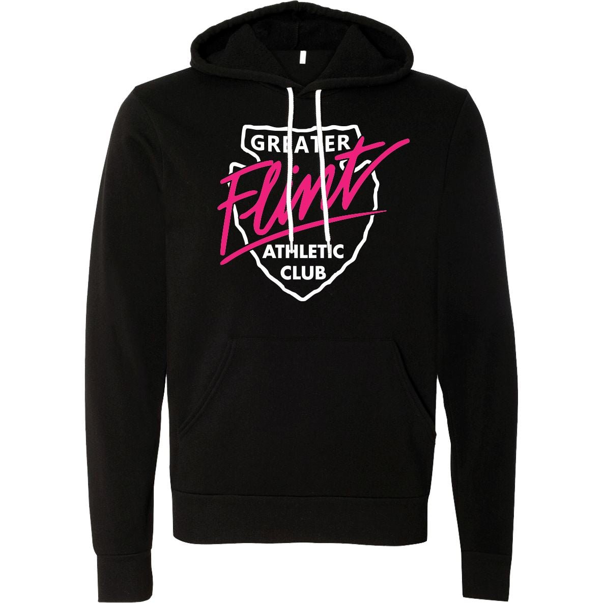 Unisex Sponge Fleece Pullover - GFAC Pink Flint - Bauman's Running & Walking Shop