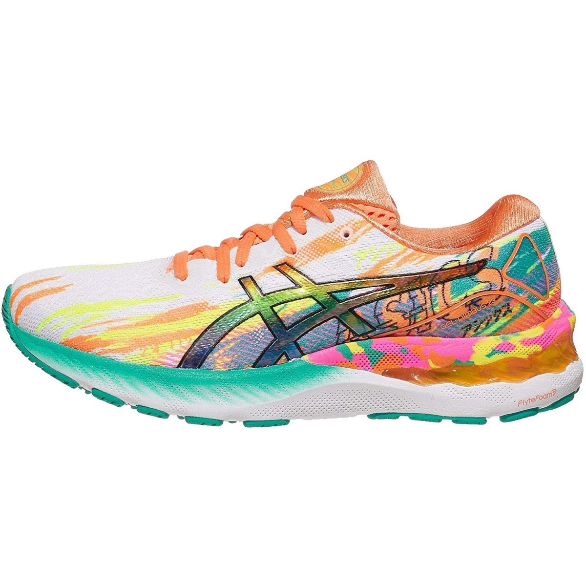 Women's ASICS Gel-Nimbus 23 (Hot Pink/Sour Yuzu) - Bauman's Running & Walking Shop