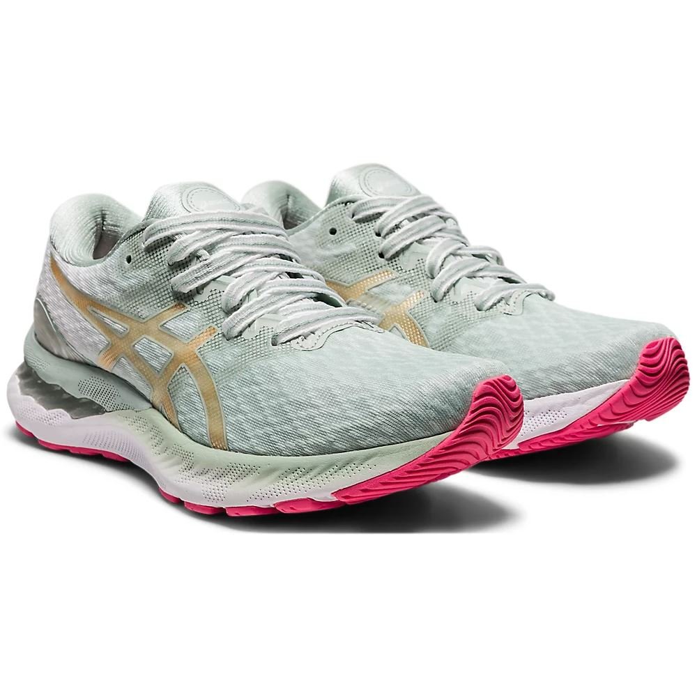 Women's ASICS Gel-Nimbus 23 (Lichen Rock/Champagne) - Bauman's Running & Walking Shop
