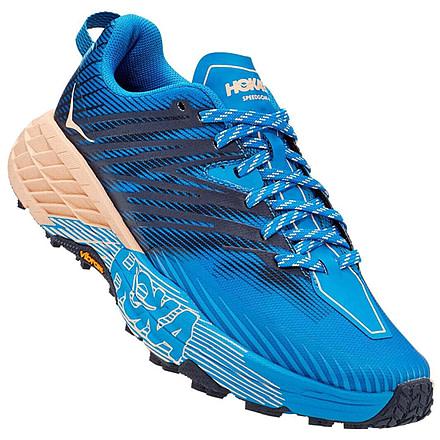 Women's Hoka ONE ONE Speedgoat 4 (Indigo Bunting / Bleached Apricot) - Bauman's Running & Walking Shop