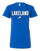 Women's Slim Fit Tee - Lakeland Track Team Logo - Bauman's Running & Walking Shop