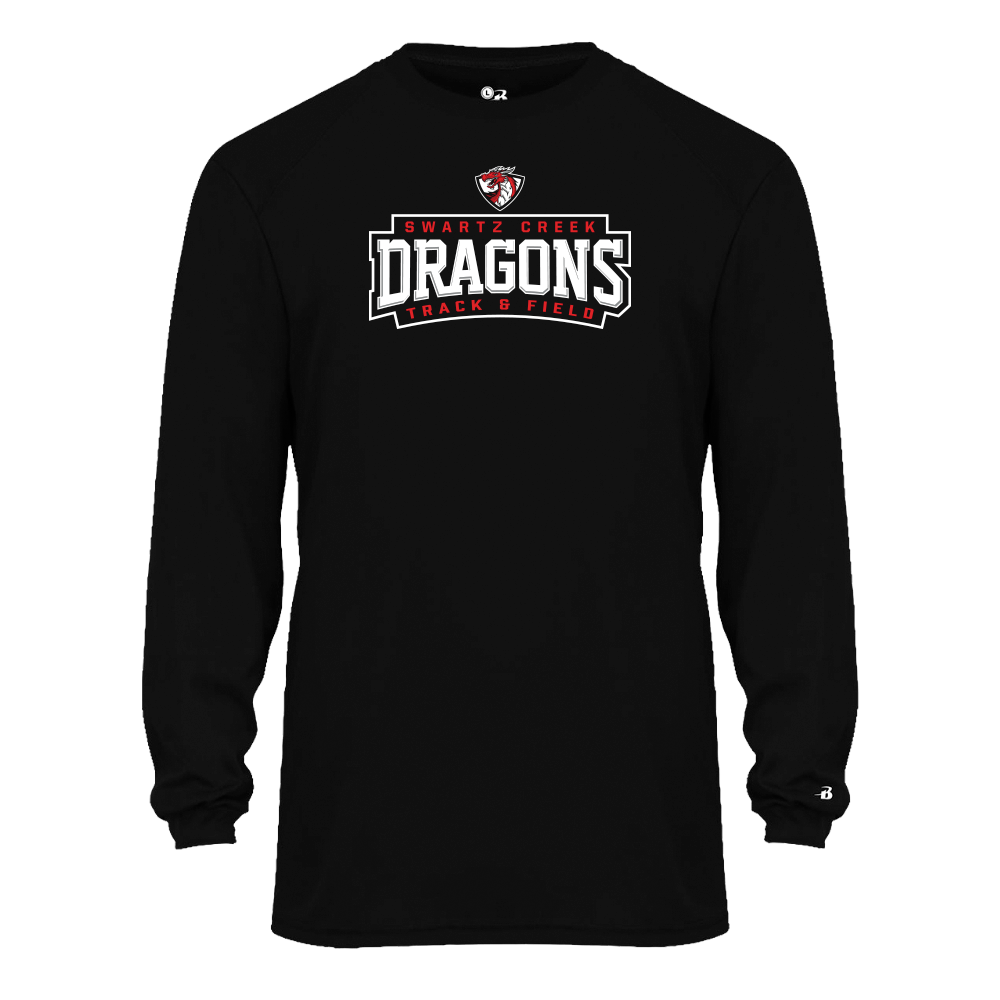 B-CORE Adult/Youth Tech Long Sleeve - DRAGONS T&F
