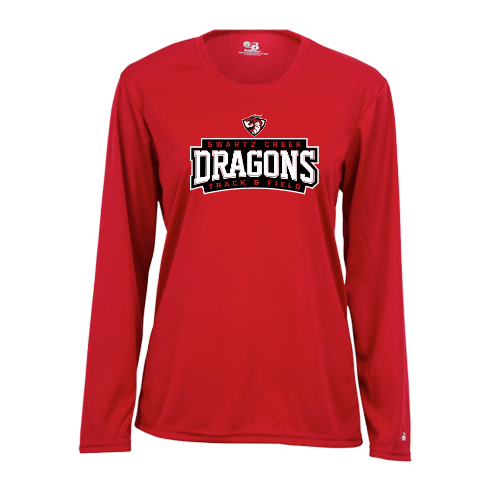 B-CORE Women's Tech Long Sleeve - DRAGONS T&F
