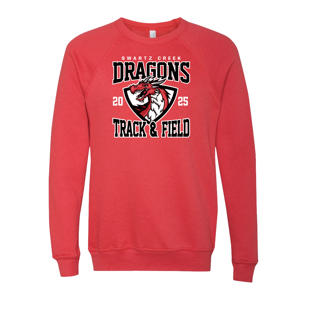 BELLA+CANVAS Unisex Sponge Fleece Raglan Sweatshirt - DRAGONS 25