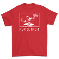Run Detroit T-Shirt Red and White