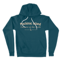 Mackinac Island 'Runners of the North' Hooded Sweatshirt Dark Turkouise