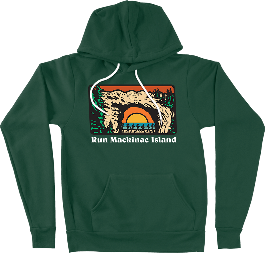 Run Mackinac Island Forest Hooded Sweatshirt
