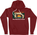 Run Mackinac Island Maroon Hooded Sweatshirt