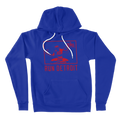 Run Detroit Hooded Sweatshirt Blue and Red