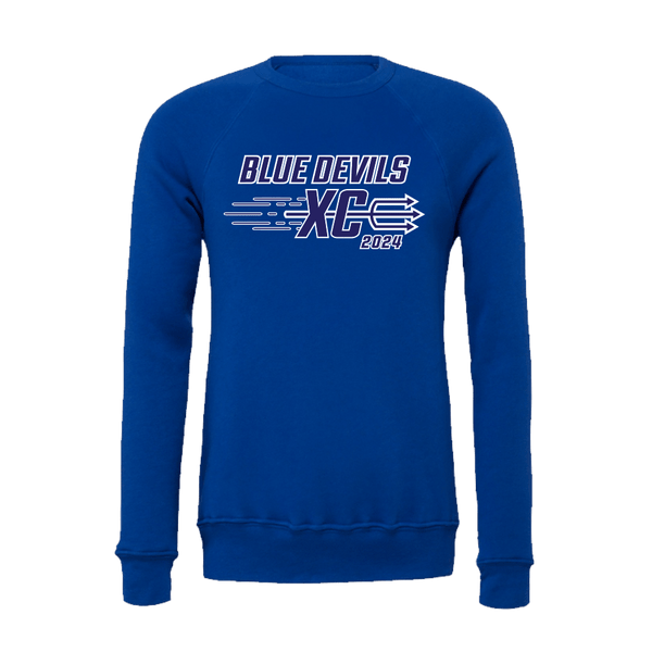 LFXC - BELLA+CANVAS Unisex Sponge Fleece Raglan Sweatshirt - BDXC23 - Bauman's Running & Walking Shop