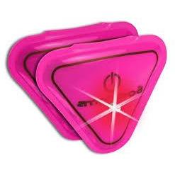 Amphipod Vizlet LED (Pink Triangles 2-Pk) - Bauman's Running & Walking Shop